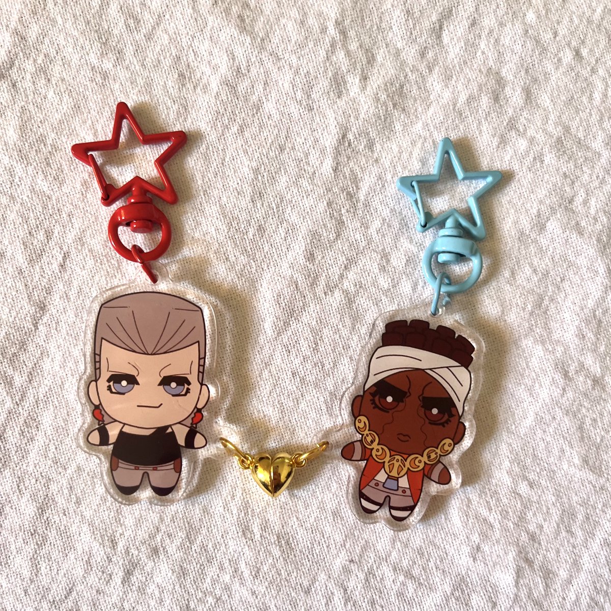 I got my avpol besties (not because I wanted it no sir) and AHHHHHHHHHHHHHHHHHHHHHHHHHHHH THEY ARE SO CUTE IM GONNA CRYY 🥺 I’m really happy how it came out like Avdol and Polnareff are just the silliest 😭😭