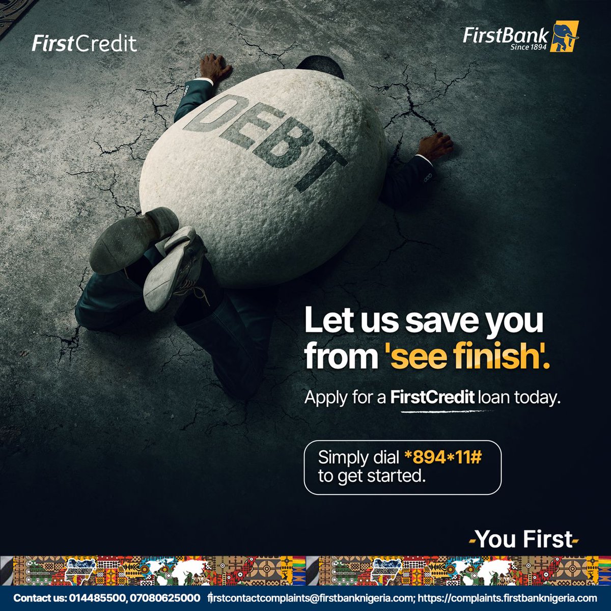We are here to put You First and take care of your finances. Visit (firstbanknigeria.com/personal/loans…) to learn more. #YouFirst #FirstBank #FirstCredit