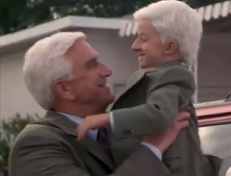 Frank Drebin spotted outside Burger King with son after New York City Marathon injury