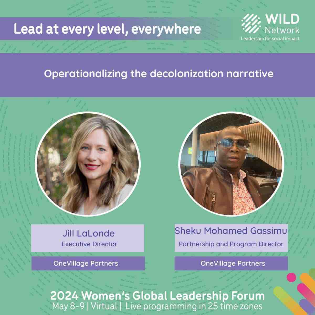 📣 Our leaders speaking at the @WILDinnovators virtual 2024 Women’s Global Leadership Forum, May 8-9! Join us and a diverse community of 250+ organizations in 100+ countries. Learn more: bit.ly/3k2L87g #WILDleaders