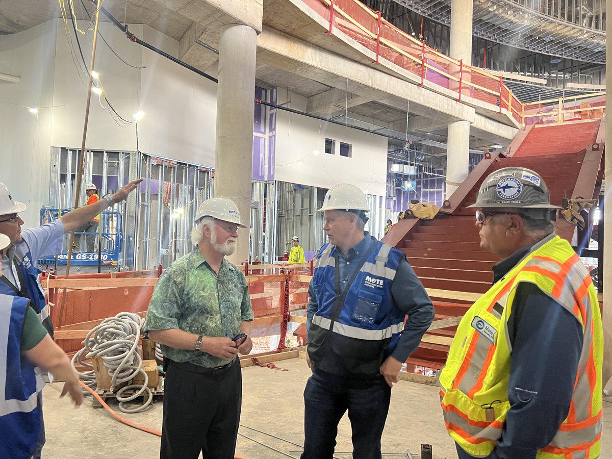 We were pleased to welcome Florida Commissioner of Agriculture, Wilton Simpson, for a tour of Mote Aquaculture Research Park and the soon-to-open Mote Science Education Aquarium (Mote SEA) at Nathan Benderson Park. #motemarinelab #AquacultureIsAgriculture #FDACS