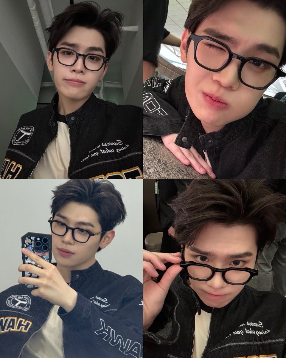 This spam of various selca angles.. oh this might be his favorite look yet