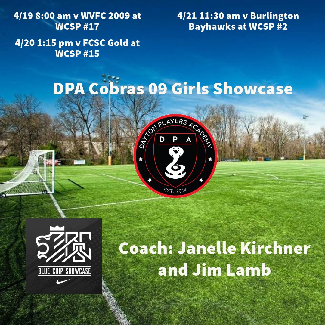 Good luck to our girls teams competing in the Blue Chip Showcase this weekend! #DPAFamily #ForThePlayers