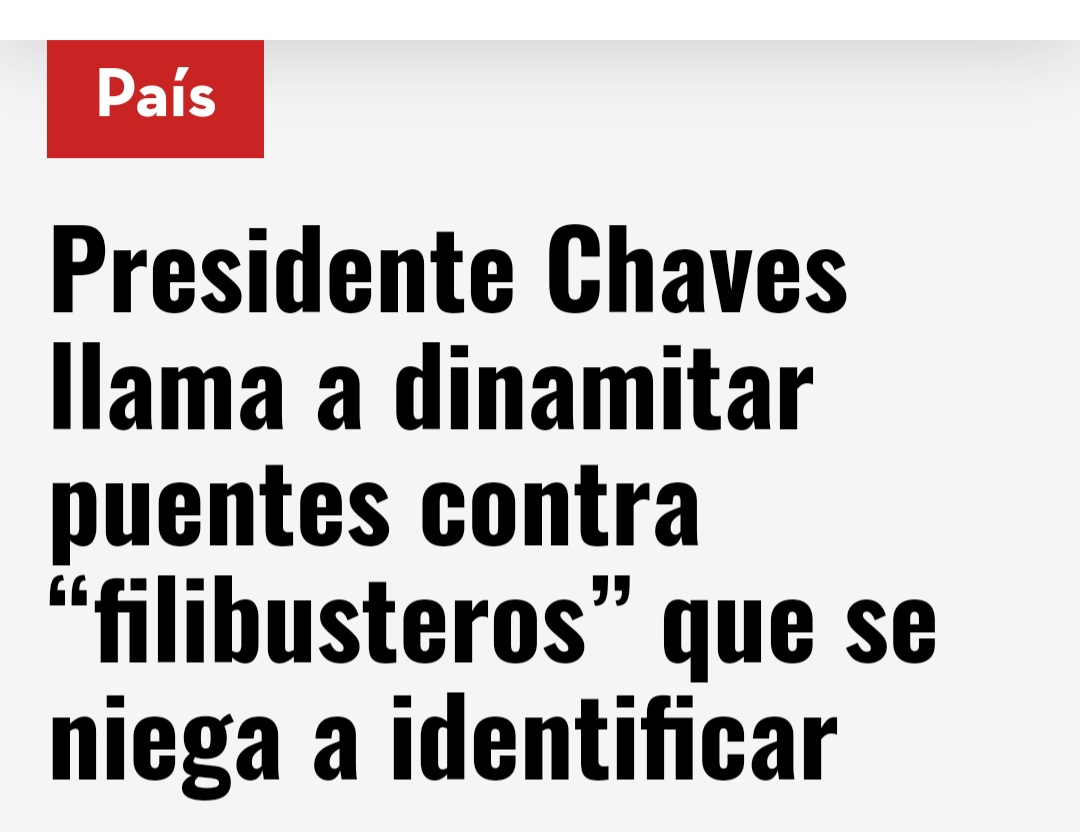 Las conferencias de prensa (LOS CIRCOS) de Rodrigo Chaves únicamente le han servido a él para: 👉 Burlarse 👉 Mentir 👉 Atacar (en especial a mujeres) 👉 Manipular 👉 Denigrar 👉 Echar culpas Un bueno para nada. Un incapaz de hacer política de altura.