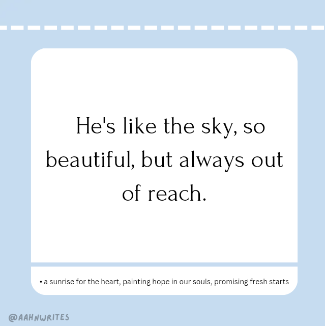 — a sunrise for the heart, painting hope in our souls, promising fresh starts —

“