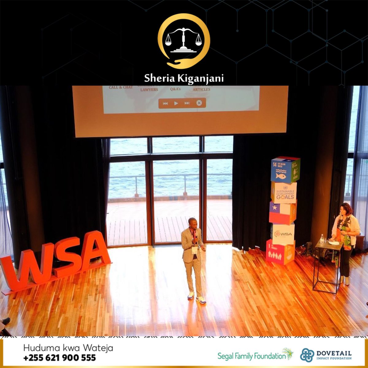 We also had the honor to share our work to congress delegates as well as receiving our award as Winners of the WSA 2023 in the Inclusion & Empowerment category. #sheriakiganjani #sheriakiganjaniapp #legaltech #legalgurus #justlers #accesstojustice #WSAWinners2023 #tanzania #chile