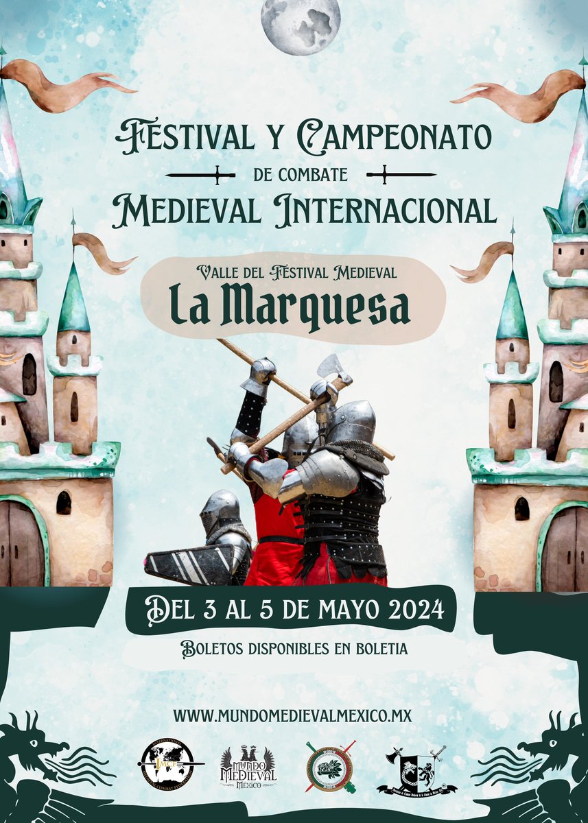 Quedan 4 #pasesdobles para el Festival y Campeonato de Combate Medieval en La Marquesa del 3 al 5 mayo #sígueme manda #sandymoon #yovoy un gif de algo medieval 👏 debes tener repost de mis notas, no cazaboletos. Ya cerraré lista corran 🏃🏻💨