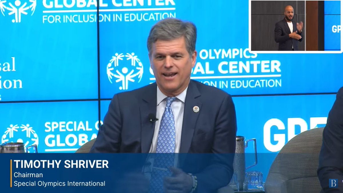 BrookingsGlobal's tweet photo. We hear of the challenges—war, bias, an absence of funders. But we also know enough to act, says @TimShriver of @SpecialOlympics. We know what to do and we know it’s achievable. We just need to act.
#Transform4Inclusion https://t.co/GSTeOXgusp