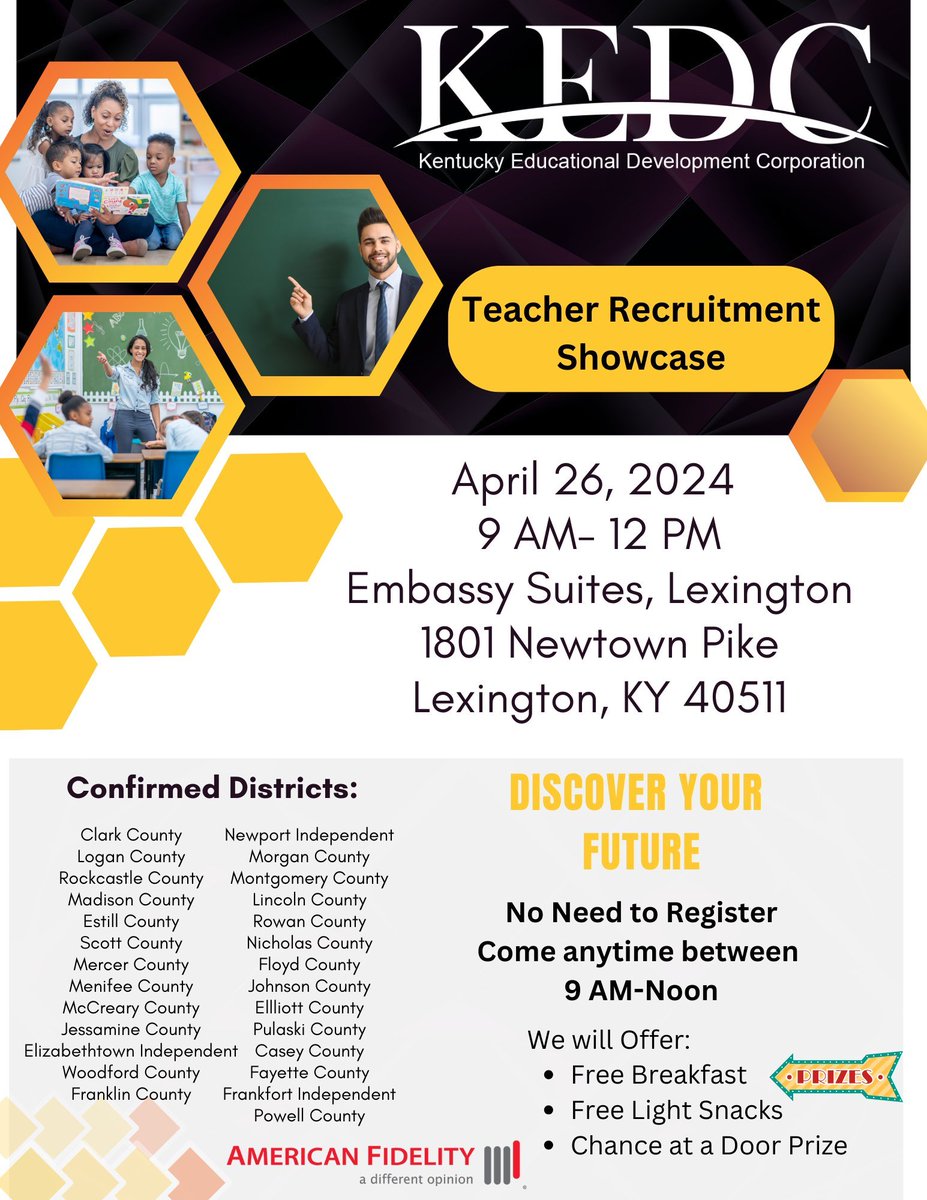 TEACHER RECRUITMENT FAIR! NO NEED TO REGISTER!
