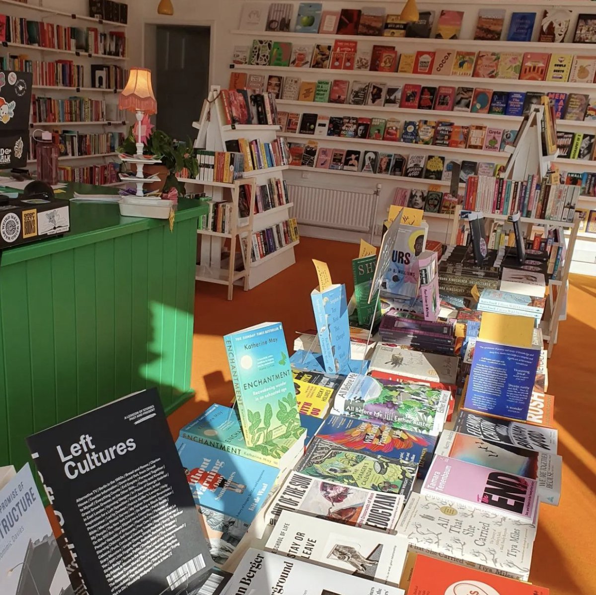 The brilliant Drop City Books in Stoke-on-Trent, pictured here in all its glory, has suffered some extreme water damage following a burst pipe. Grab a book from their Bookshop.org page and help them to get back up and running!