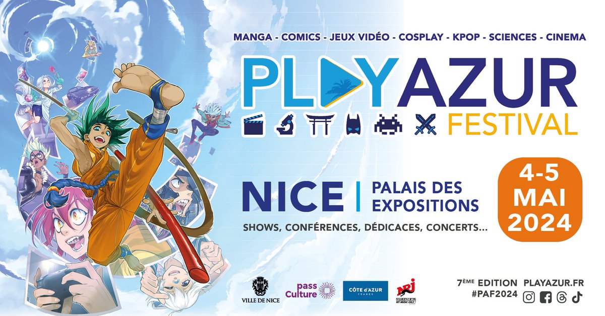 VilledeNice's tweet image. Est-ce que t'as la ref ? 😎

"Ne vous souciez pas de ce que pensent les autres. Gardez la tête haute et plongez en avant."

✅Si tu l'as, on t'attend au @PlayAzur les 4 et 5 mai !
🔴Et si tu ne l'as pas, on t'attend aussi au #PAF2024 😜

playazur.fr

#ILoveNice