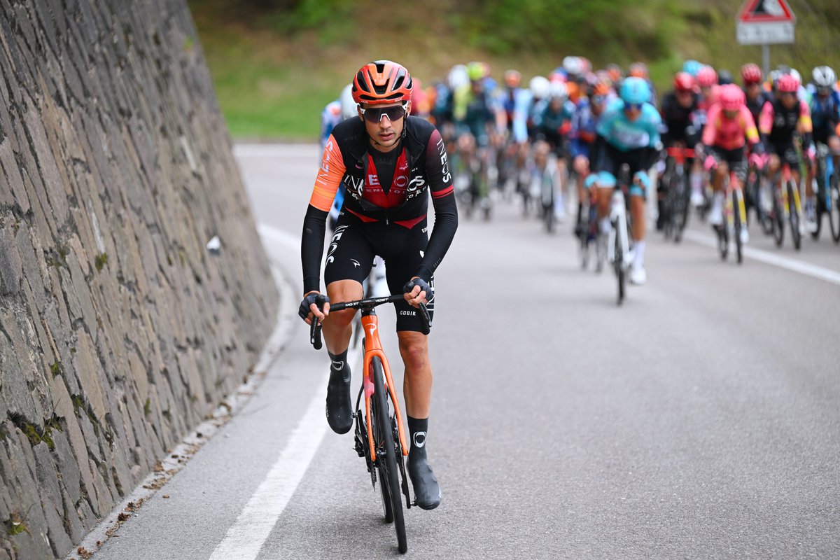 The queen stage is complete at #TourOfTheAlps, with @GeraintThomas86 coming home in 12th place following a big day of climbing. It was great to see @O_RodGar up there earlier in the day's main breakaway #TOTA