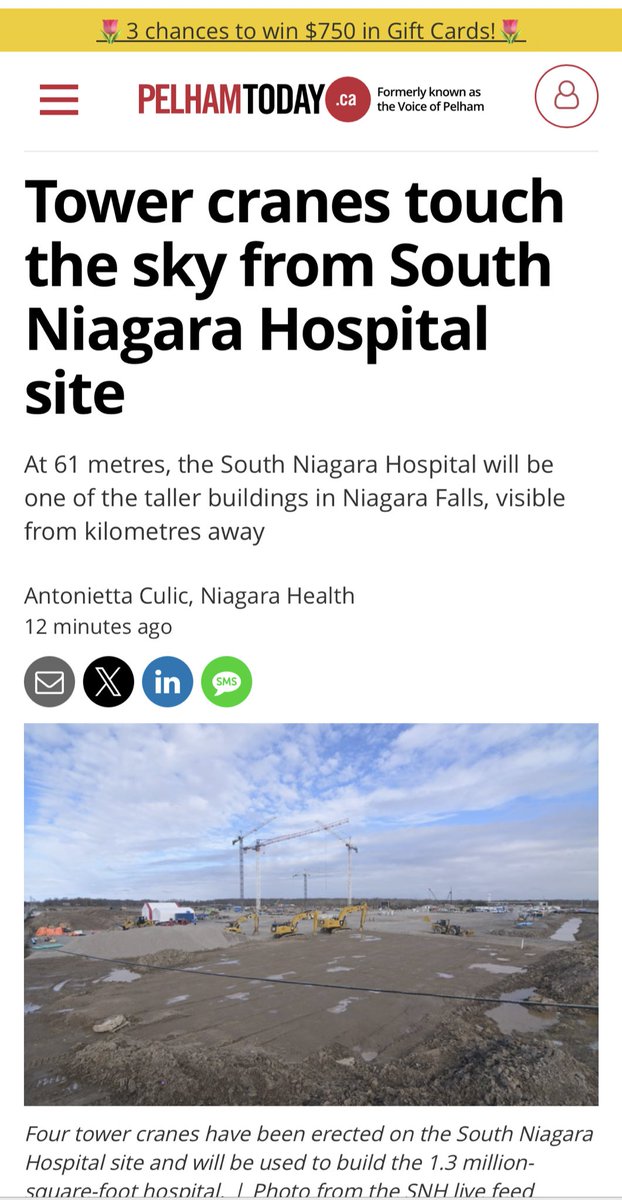 We’re building the world-class healthcare infrastructure Niagara needs and deserves! @fordnation @SylviaJonesMPP pelhamtoday.ca/local-news/tow…