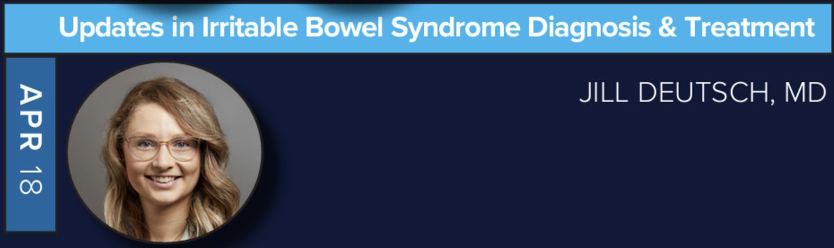 Don't miss tonight's #TrustYourGut webinar on 'Updates in Irritable Bowel Syndrome Diagnosis & Treatment' presented by Dr. Jill Deutsch. Join us on Zoom at 5 PM. #digestivehealth #IBS @YaleDigestive @YaleIMed

⌛️Registration closes at 3 PM EST

👉🔗RSVP: shorturl.at/afxGO