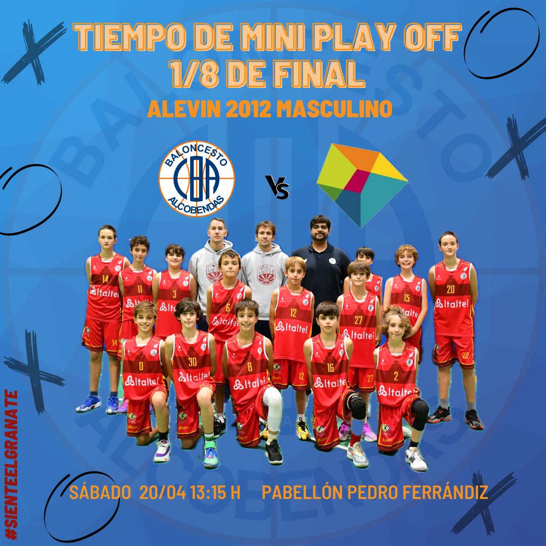 cbalcobendas's tweet photo. #PlayoffCBA
¡Se acerca otra semana llena de emociones con los #MiniPlayoffs! 💥💥
Este fin de semana llega con el segundo partido de 1/8 de final para nuestros equipos #Alevin2012Fem, #Alevin2012BFem y #Alevin2012Masc, mientras que #Alevin2013Fem#BENJAMIN2014Fem https://t.co/L2ETvHfyn9