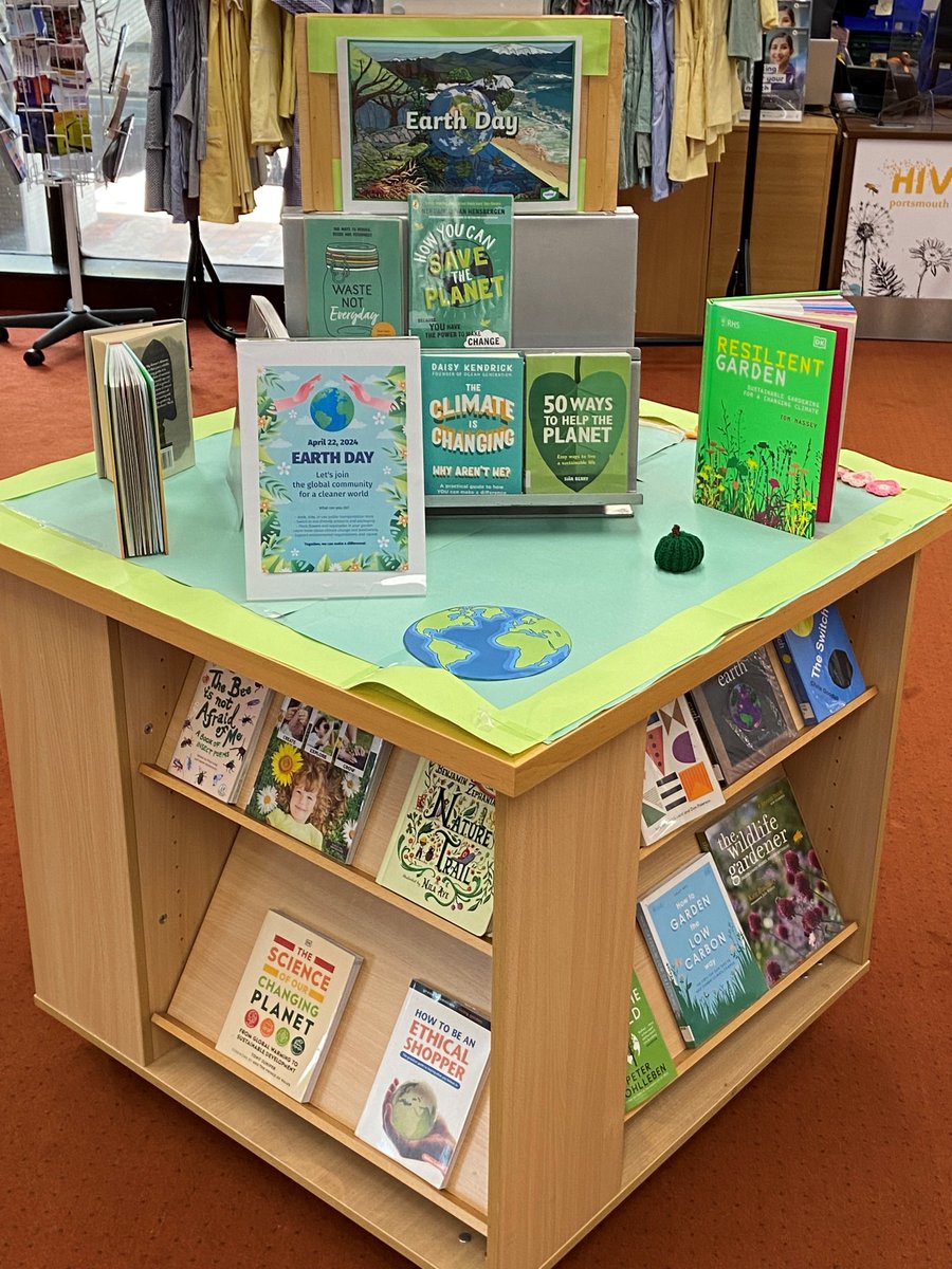 Monday 22nd April is #EarthDay🌎, a day to remember the importance of environmental conservation and to look to a healthier planet and a brighter future. We have a display of books at Central Library. Libraries are the ultimate recyclers! ♻️ #BorrowBox has a selection too!