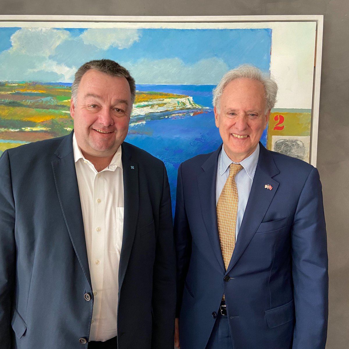 Thank you @danskmetal President Claus Jensen for the discussion on the importance of advancing the emerging technologies of AI, quantum and the green transition in industry- areas of strong cooperation between US and Denmark.