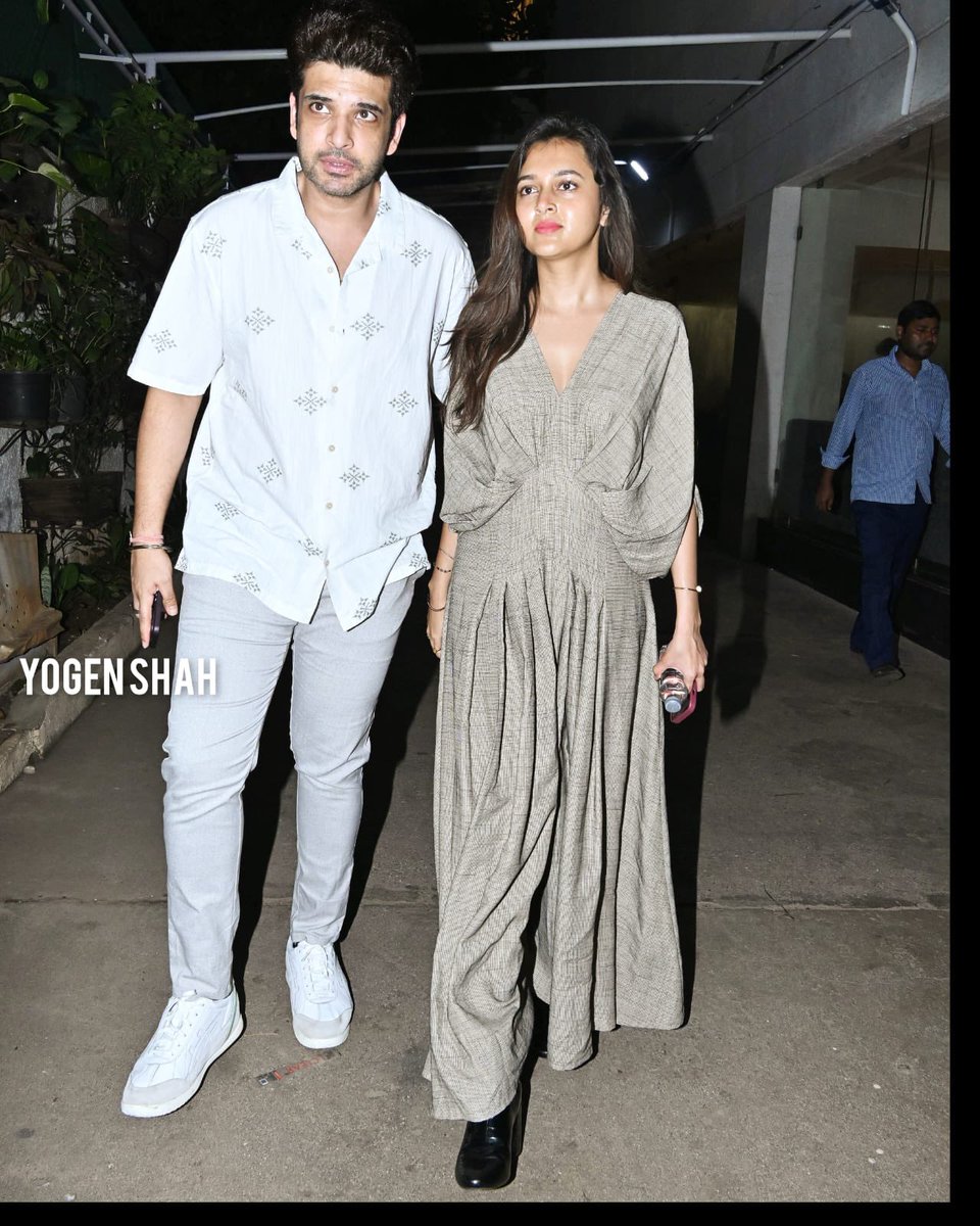 #karankundra #TejasswiPrakash at LSD2 movie screening.  #yogenshah