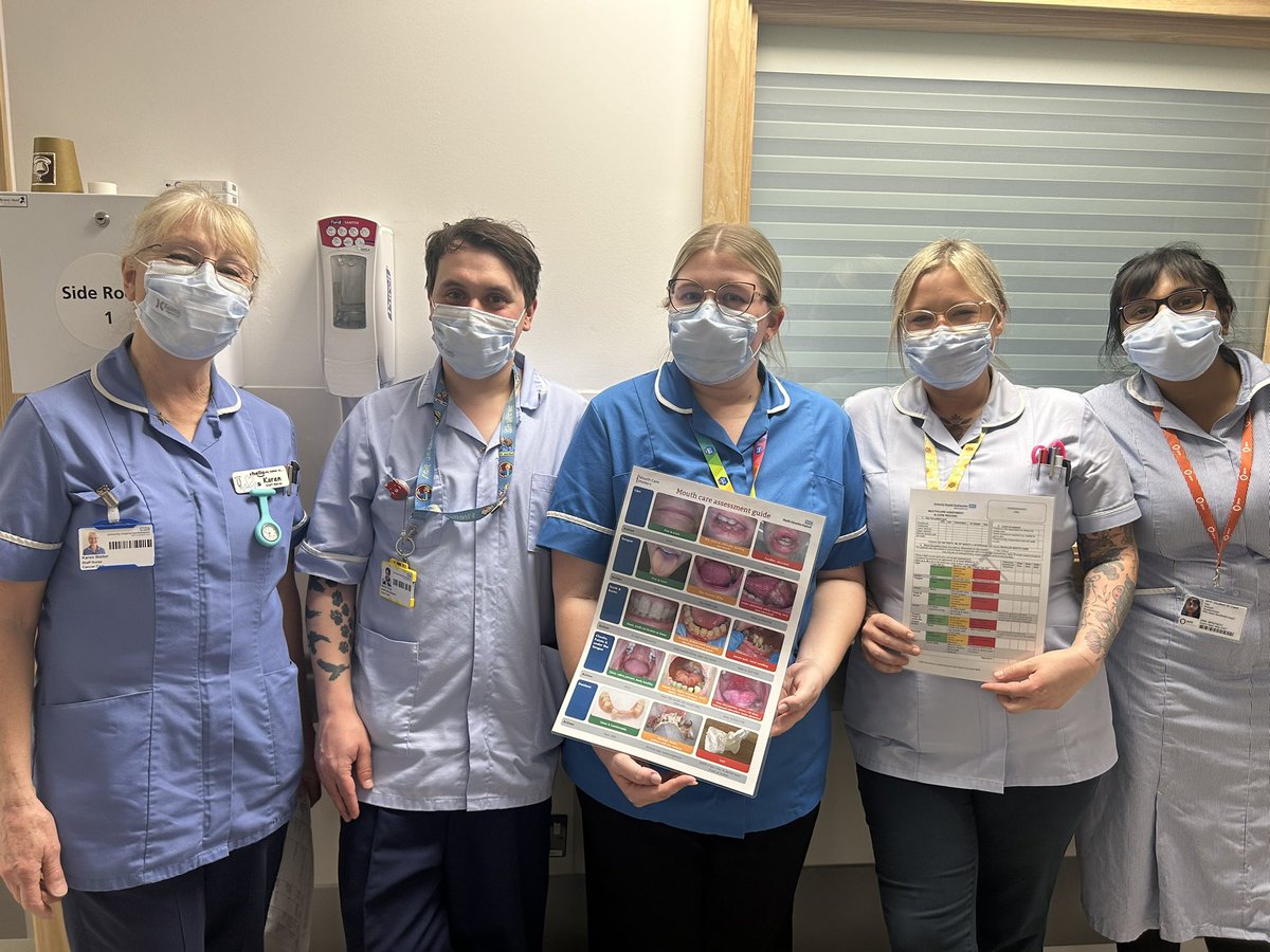 It was great to get out and about yesterday, completing more Fundamentals of Care trolley dashes. This time we were focusing on the importance of good Mouthcare in our Cancer Care wards. @brookj3 @sarahjherbert @jennyloumilner 💙