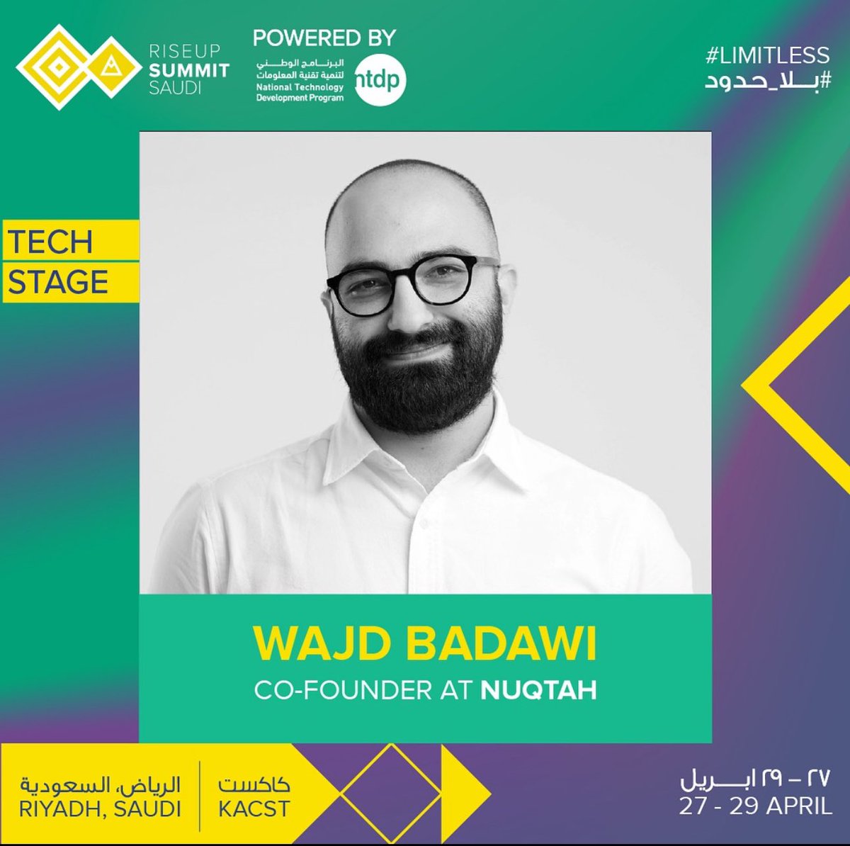 🎤 Join Wajd Badawi, our co-founder and Managing Director, as he takes the stage at the <a href="/riseupsummit/">RiseUp</a>. Wajd will be featured at the “Unraveling Web 3.0: Opportunities and Challenges” panel.
Dont miss out 🧠

🎤 انضموا الى وجد بدوي شريك مؤسس و مدير العام لشركة نقطة وهو يتكلم في