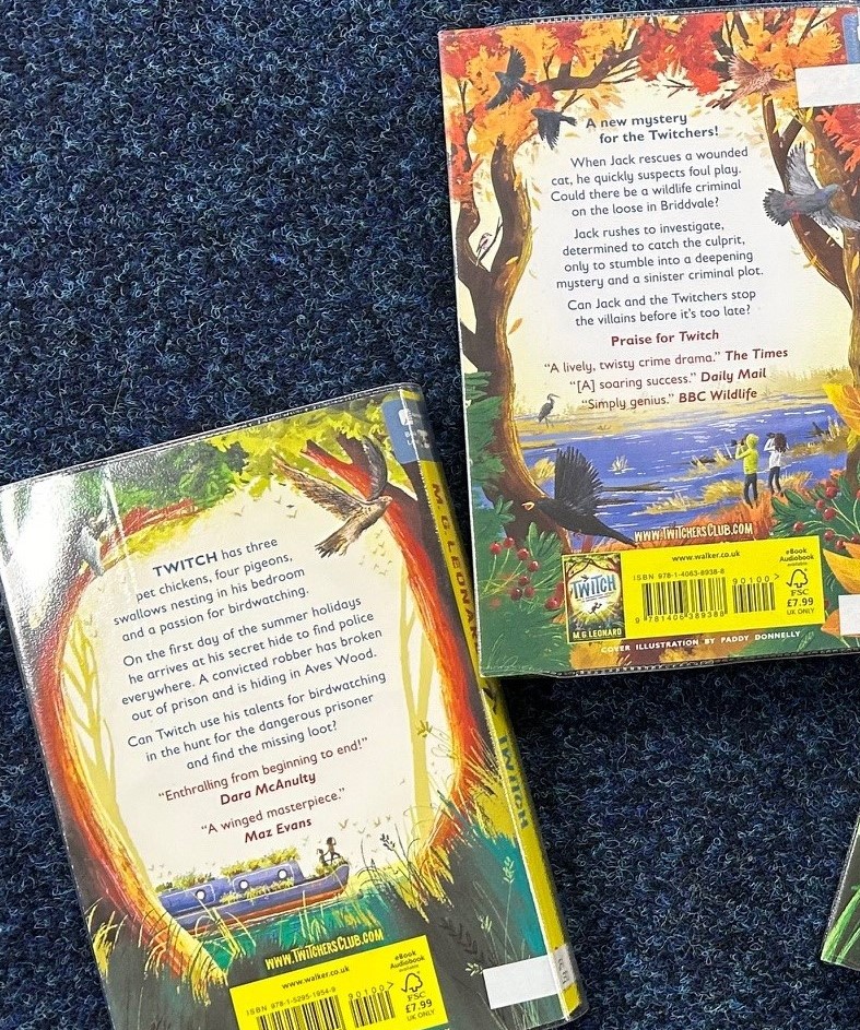 Not only is the 'Twitch' book series by @MGLnrd utterly fantastic, with adventure, crime, mystery and wildlife. The artwork, inside and out, is truly beautiful. 
 #twitchersoath #twitch #readingforpleasure #schoollibrary