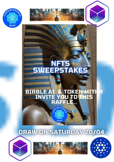 🔥NFT Give - Away with our Partners <a href="/Tokenmithr/">Token Mithrandir SAS</a> 
⛏️Winner will be picked on 4:20 (Smoke Up Homies!)

🛰️All you have to do is:
1⃣ Like and Rewteet this post
2⃣ Follow us (<a href="/Birble_AI/">Birble AI | Web3 & AI Development Platform</a>) and <a href="/Tokenmithr/">Token Mithrandir SAS</a> 
3⃣ Tag 3 friends

🥇Lets get that free NFT on #Cardano 🧨

<a href="/Cardano_CF/">Cardano Foundation</a>