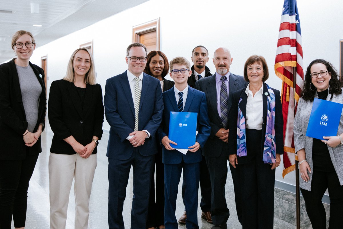 IJMAdvocacy's tweet photo. Last fall IJM advocates - like this group from North Carolina - met w/ congressional offices on legislation to #ProtectKidsOnline. Last week NC @RepDonDavis co-sponsored the #EarnItAct. Advocacy works! Thanks to IJM's advocates & members of #Congress who stand against injustice! https://t.co/mzOx6weOvb