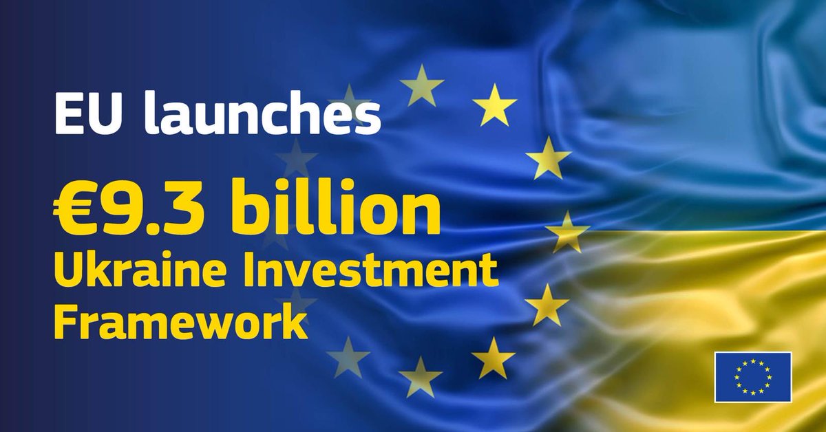 To help increasing 📈public & private investments for #Ukraine 🇺🇦 recovery + reconstruction, the #EU set up an Ukraine Investment Framework. We are also strengthening the legal environment of investments based on EU rules & standards . 🔗europa.eu/!D9FCgC