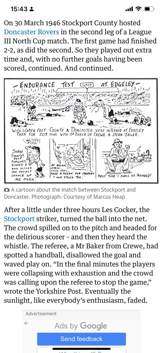 After a little under 3hrs of playing an FA Cup Tie in 1946 my Dad scored the Winner (FA decided to allow first goal after 90 minutes + would win) his goal was disallowed, history like this makes the FA Cup not the @premierleague paying off the @FootballAssoc 😡 #lufc