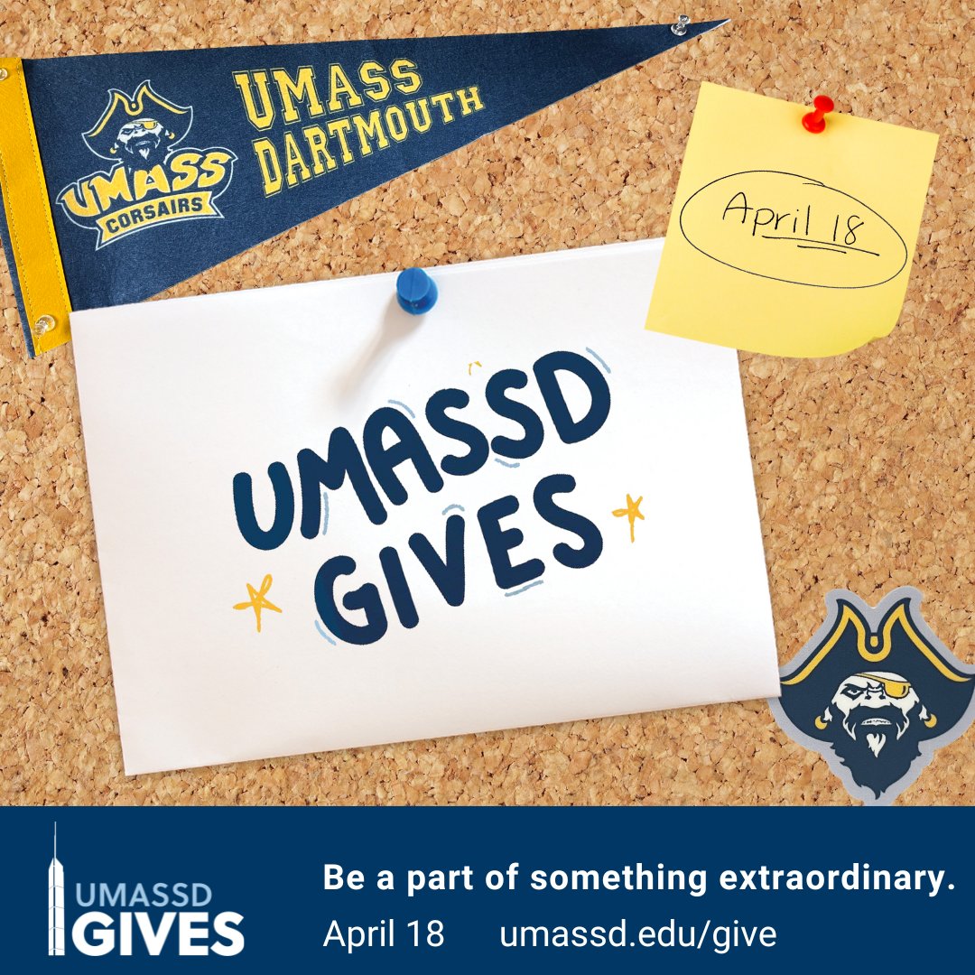 It's giving day at #UMassD! Join us in celebrating and empowering our students in and out of the classroom by donating today. Click to support the area of the University that means the most to you! 💙umassd.edu/give #UMassDGives #ProudtobeUMassD @UMassD_Alumni