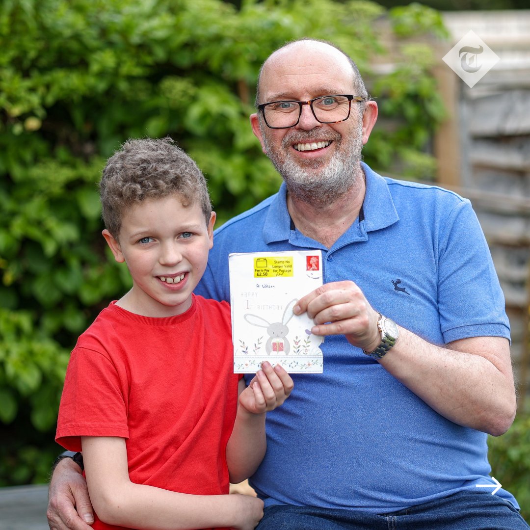 MoneyTelegraph's tweet photo. ⏳ ‘Royal Mail took eight years to deliver my son’s birthday card...'

'Then fined me for using an old stamp...'
https://t.co/6uW0oQLfZx https://t.co/hu8nkFKiVr
