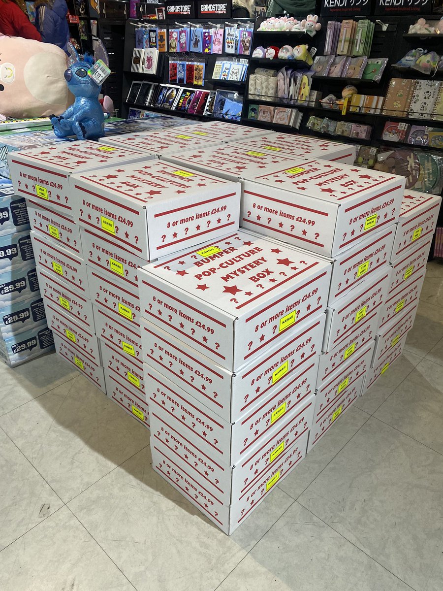 hmvBelfast's tweet photo. We have some very cool and interesting mystery boxes need our tills on the ground floor, labels with different themes, check them out now 👀🩷
#mystery #mysterybox #blindbox #blindboxunboxing #pop #popculture #popculturemysterybox #hmv #hmvexclusive #hmvbelfast https://t.co/XRCmDLwJjj