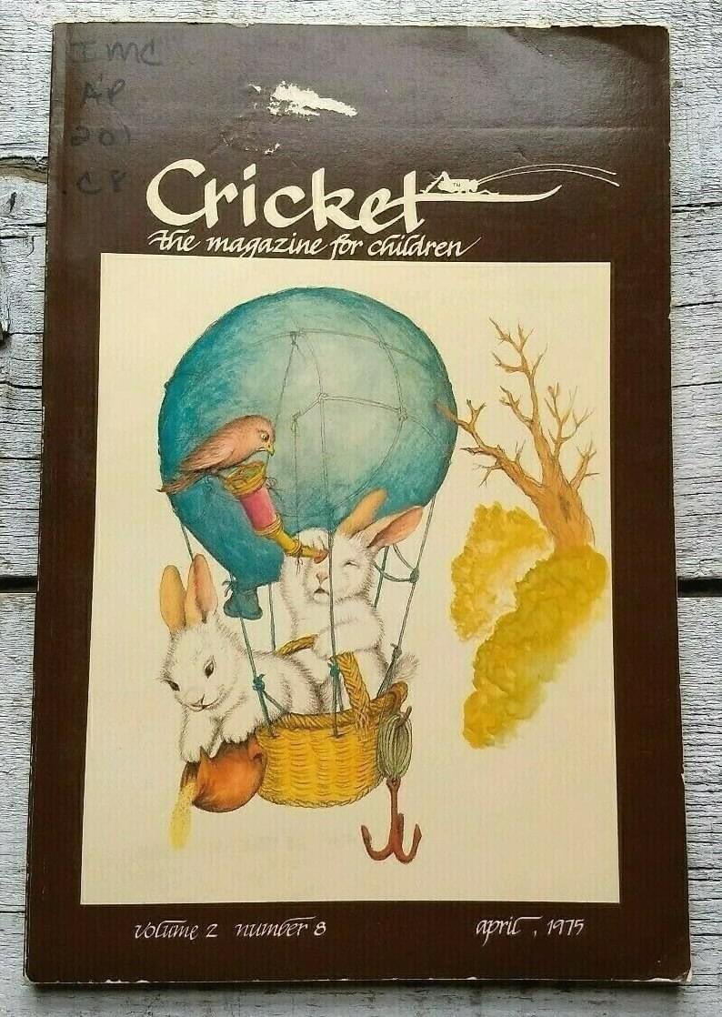 🎉#ThrowbackThursday! This cover art for the April 1975 issue of CRICKET was created by Garth Williams, a legendary children's illustrator best known for his Little Golden Books art, Laura Ingalls Wilder's Little House books, and E.B. White's Stuart Little and Charlotte's Web.