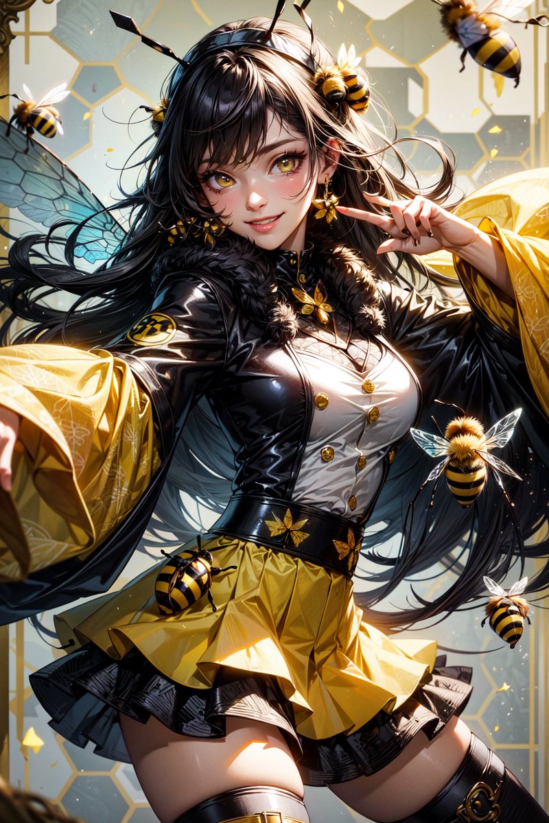 AI_AIDIA's tweet photo. Be my honey bee!~ 🍯🐝💛
#AIart | #AIArtwork | #AIイラスト | #AIイラスト好きさんと繋がりたい | #stablediffusiona https://t.co/g5HKGC3oGS