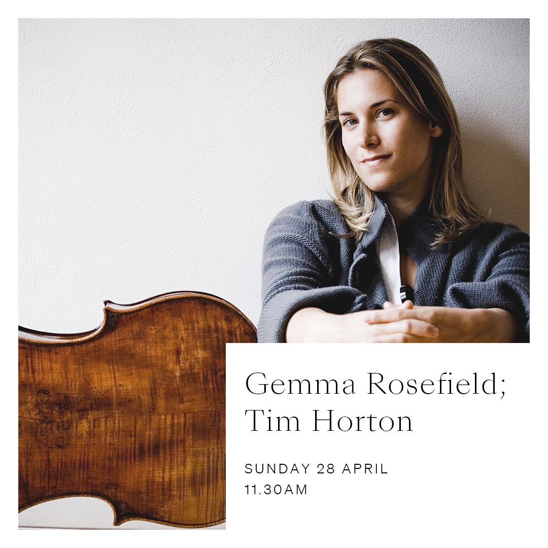 Leading cellist Gemma Rosefield collorates with pianist Tim Horton for a programme of works from the Romantic period plus a 2010 piece by @CherylHoad. 

🕰️ 11.30am 
🎶 Cheryl Frances-Hoad, Chopin and Rachmaninov
🎟️ wigmore-hall.org.uk/whats-on/20240…