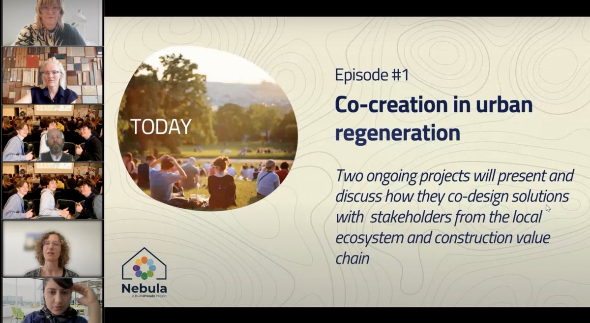 The recording of the first #NebulaB4P project webinar in its ‘New Bauhaus Stories’ series is now available online. 🎥Watch ‘Episode One: Co-creation of regeneration schemes’ here: bit.ly/3Jkk24m Learn more about the series: bit.ly/4bPR09P