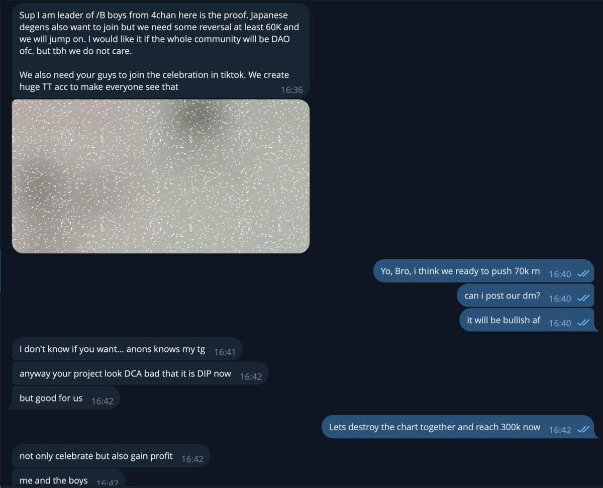 4CHAN  thread Leader DM'ed me and told that they want to enter $PEPEBDAY after 60-70k mc😰

Cmon guys, lets double our mc and they will push us to 300-500k🔥

@4CHAN @Pepecoineth 
#4CHAN #PEPEBIRTHDAY #PEPE #MEME #SOL