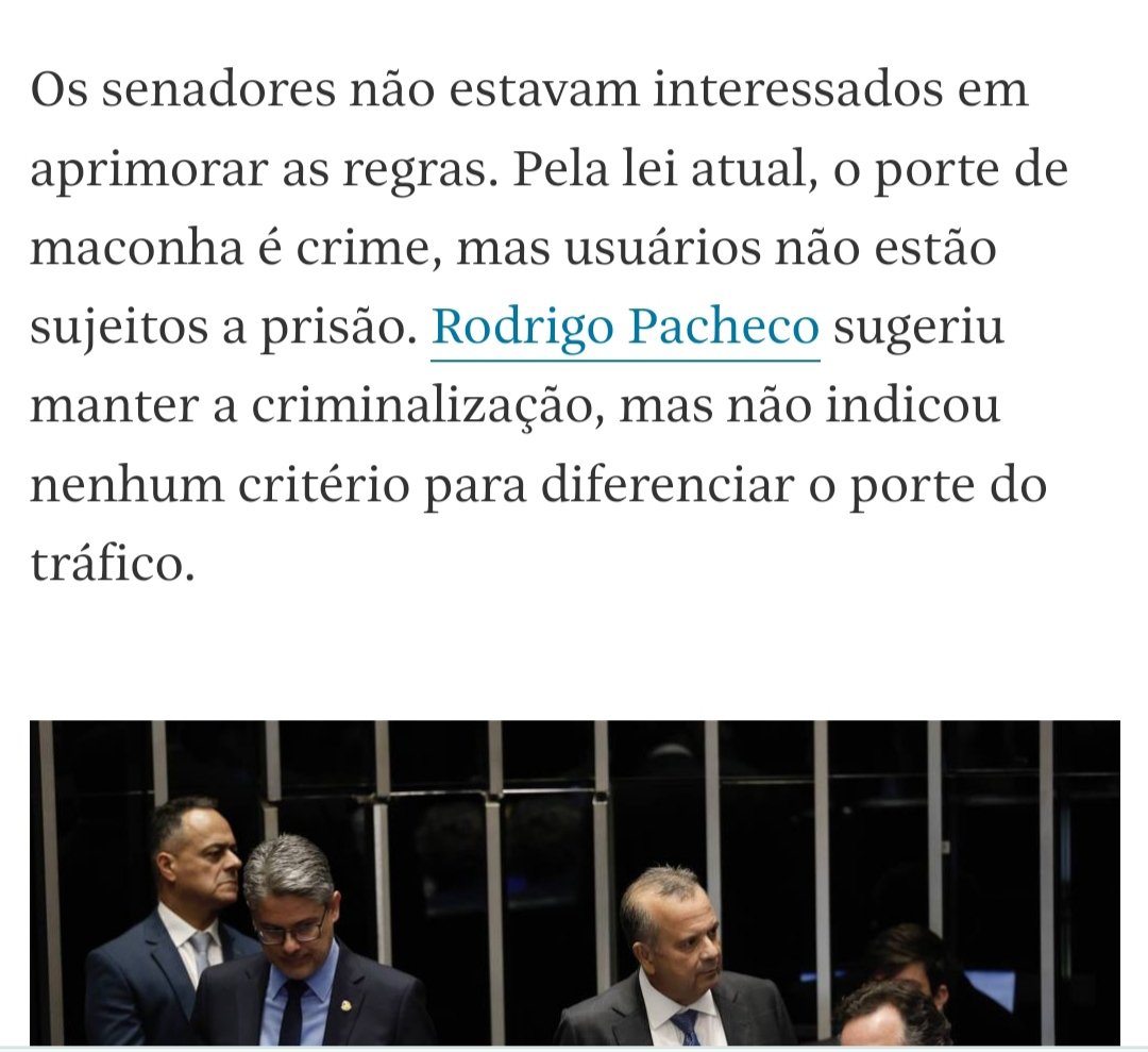 @brunoboghossian, há 1 grande equívoco neste debate.
 Vc coloca q a PEC mas n indicou nenhum critério para diferenciar o porte do tráfico.
O Art. 28 , §2° da lei 11.343 já estabelece.
o resumo é: se  é p uso próprio é tráfico e pronto.
A quantidade é relativa...
@rodrigopacheco