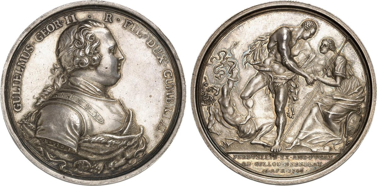 UNITED KINGDOM.
George II (1727-1760). Medal, Victory of Prince William Augustus of Cumberland at the Battle of Culloden.

#coins #ancientcoins #ancienthistory #coincollecting #numismatics #worldhistory #worldcoins #oldcoins #collectibles #medals #unitedkingdom #greatbritain
