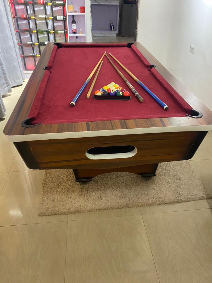declutterabuja's tweet photo. Item Description: Snooker board
Price: 180k
Location: Gwarimpa Abuja
Condition: Neatly used
Reason for sale: Relocation
Defect: No defect 

#AbujaTwitterCommunity #ManCity #Abuja #Snooker https://t.co/WhPa5x0q0Y