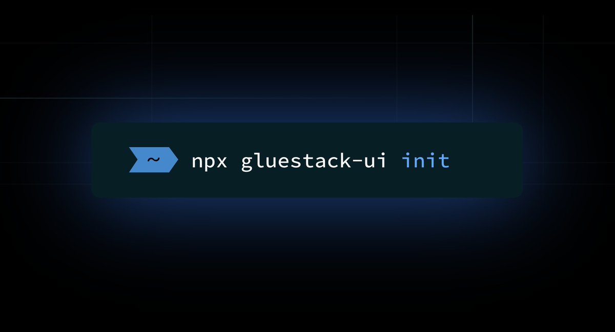gluestack tweet media