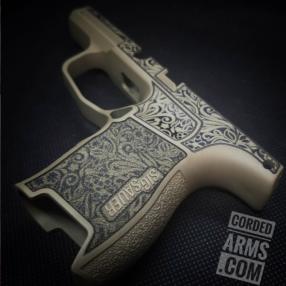 #fde #cerakote #custom #sigp365 #floral #laserengraved #girlslikegunstoo #pewpew