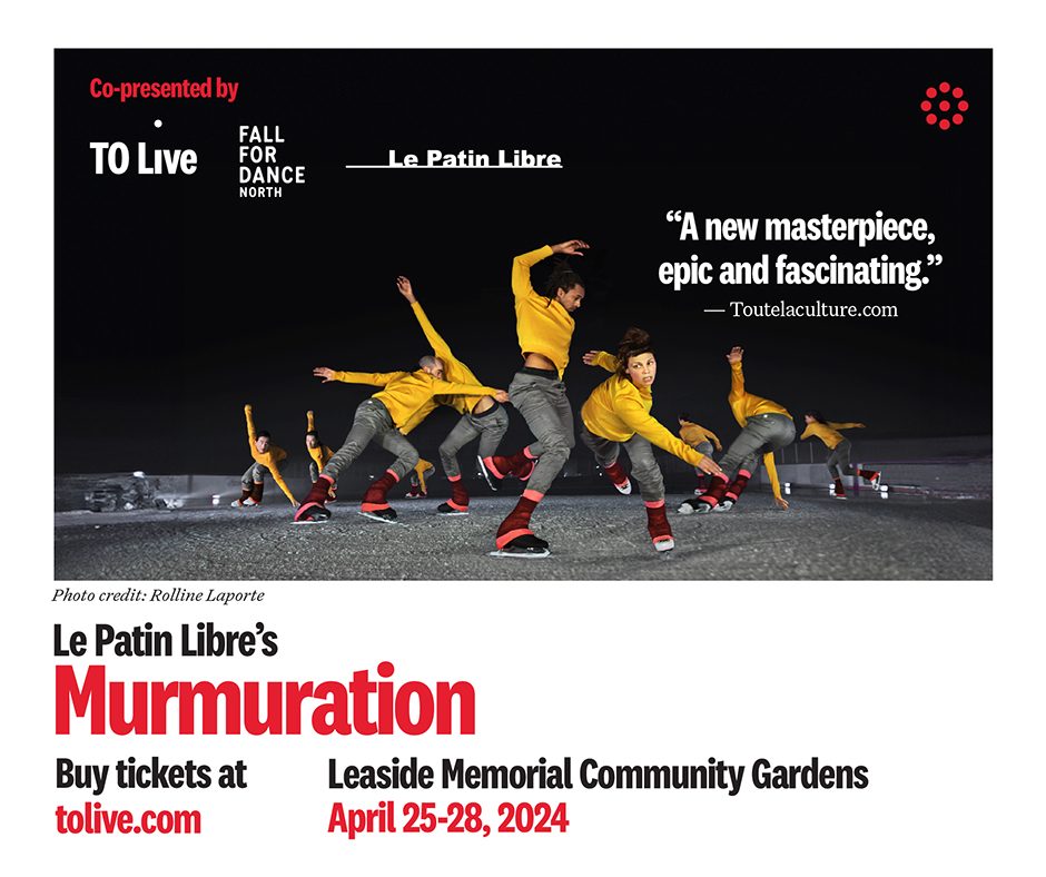 Our friends at @tolivetweets co-present Murmuration by Le Patin Libre! Featuring 15 ice mavericks combining the athletic virtuosity of competitive figure skaters with the choreographic intelligence of contemporary dancers.​ 🎟️ bit.ly/4aDqhvK