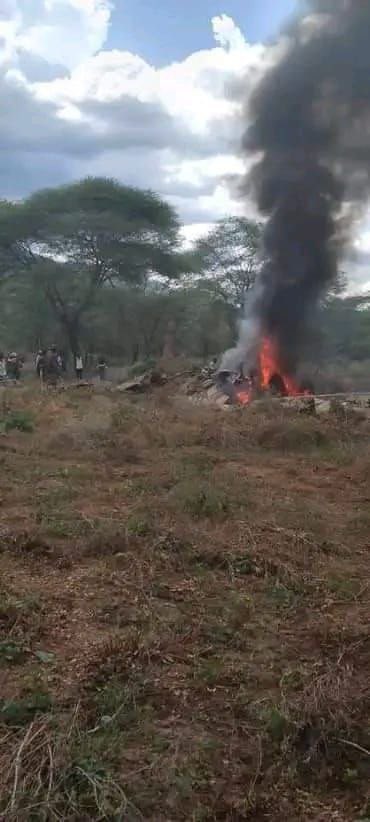 .Kenya's Chief of the Defence Forces - CDF, General Francis Omondi Ogolla's helicopter crashes in Cheptulel, West Pokot. #ChimpReportsNews @ChimpReports