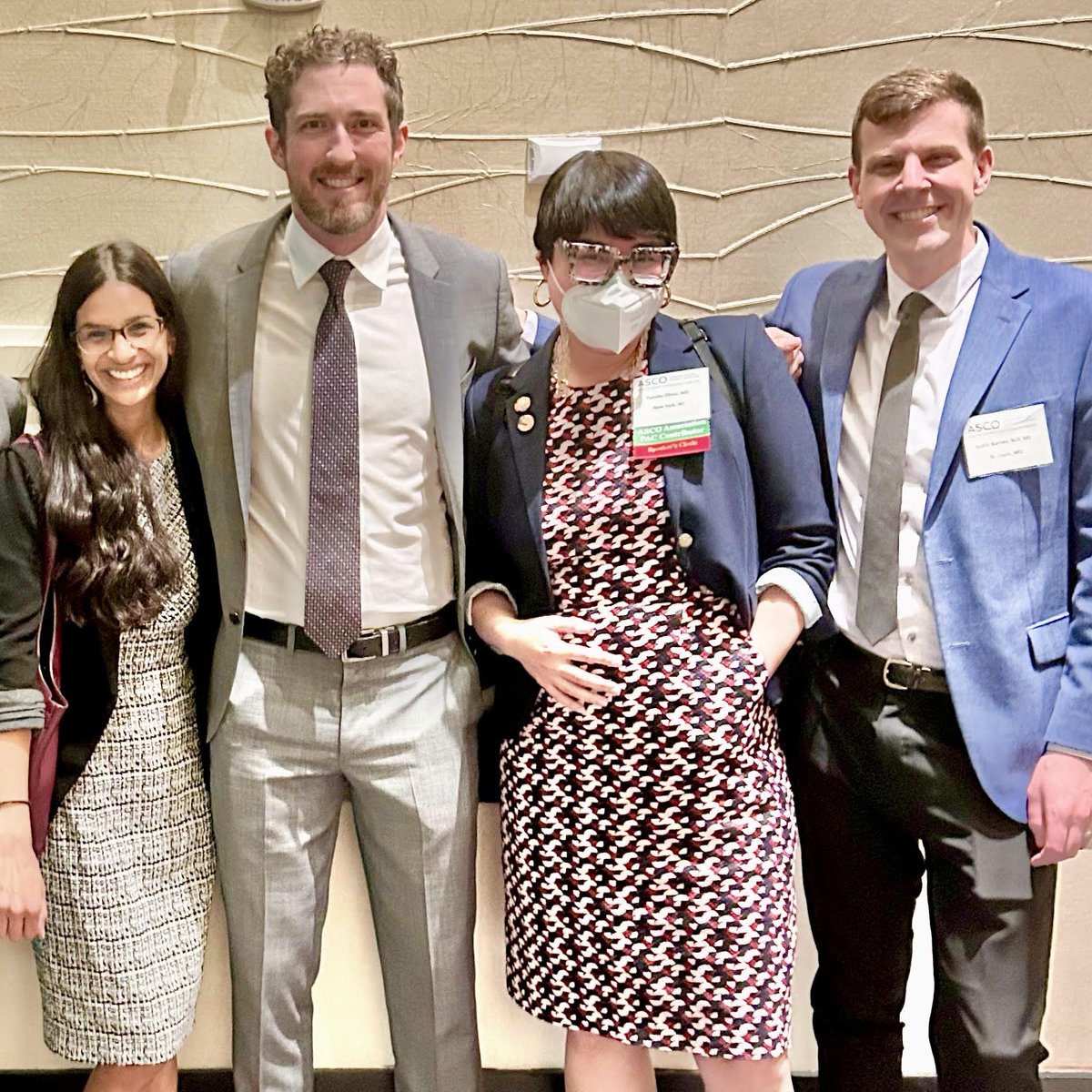 I realized that we have THREE @CostsofCare Fellows (2018, 2022, and 2023) in this photo taken at the 2024 #ASCOAdvocacySummit. [I don't know who that other guy is 👀] Loved to advocate for health policy solutions in DC with this next generation of change agents.