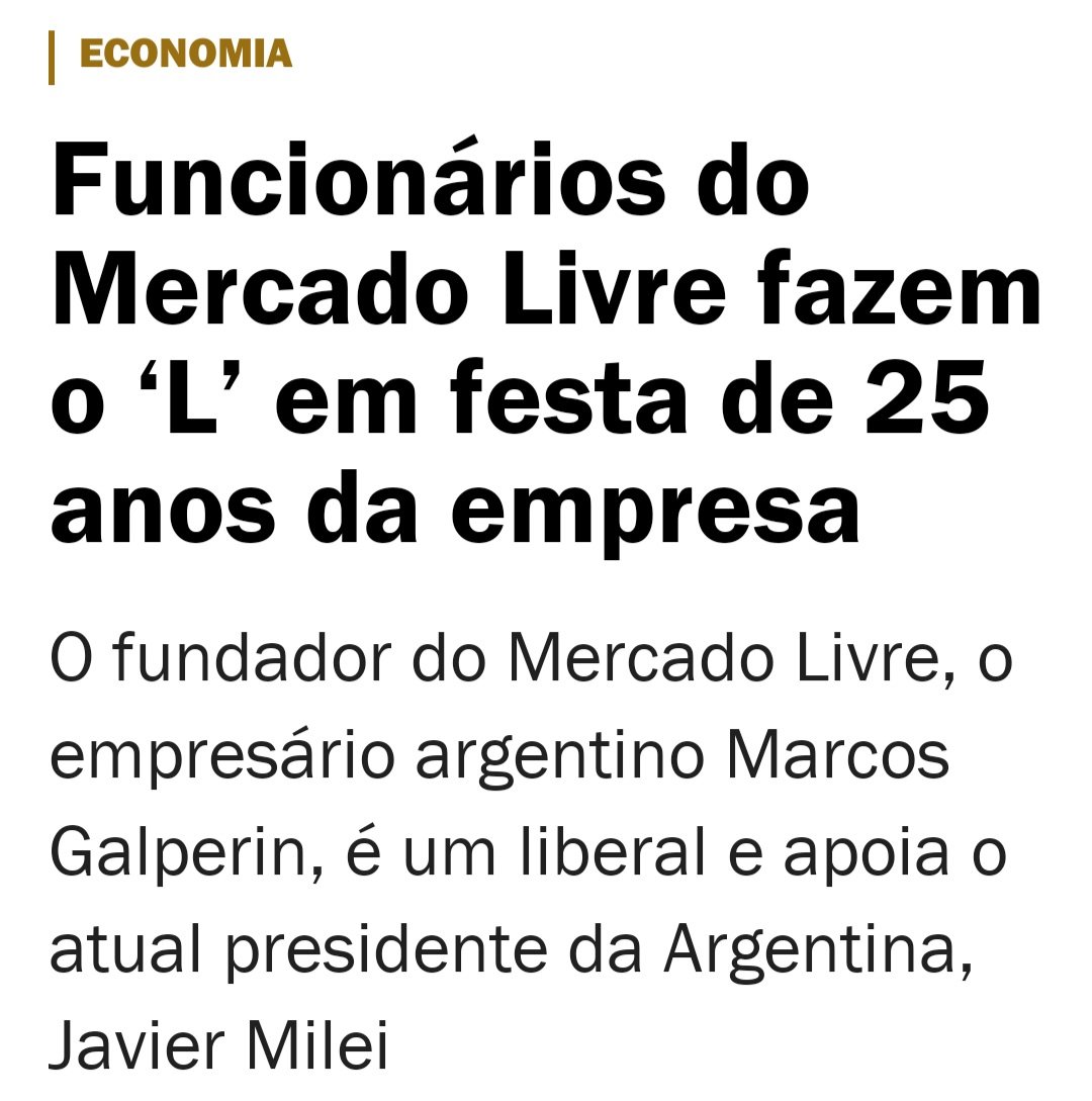 reginaldo86's tweet photo. @thaispsic @MercadoLivre Funcionários, o dono é de direita https://t.co/m6k3aR4Fgg