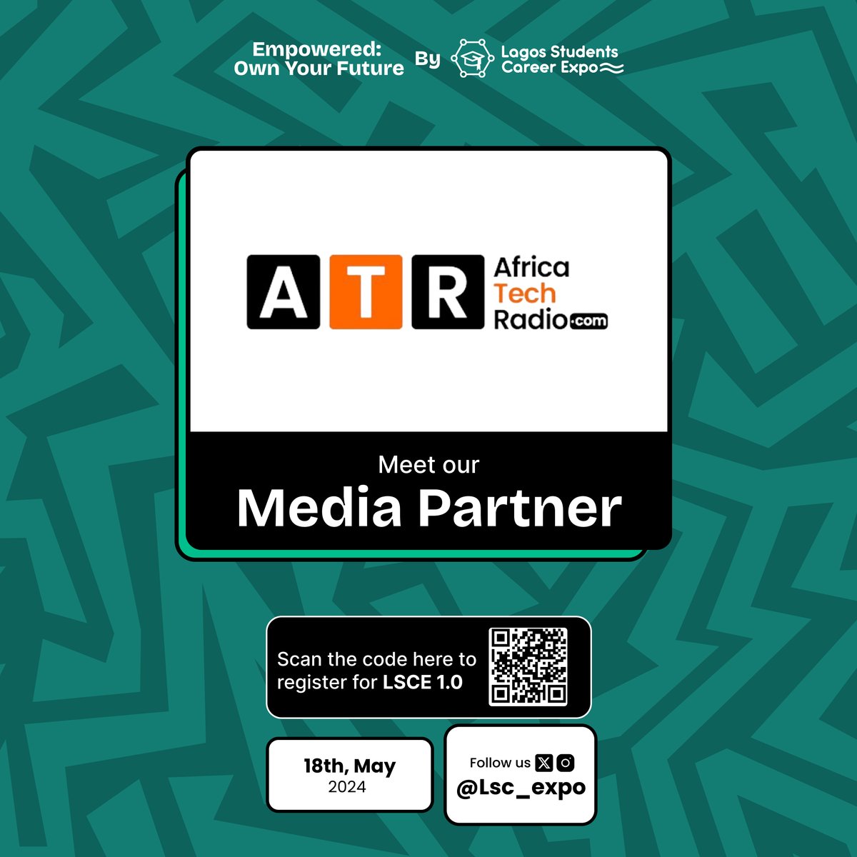 Excited to have
@africatechradio
as our media partner for LSCE! 🎉 Africa Tech Radio (ATR) is Africa’s first online radio station dedicated to the continent’s tech scene. Founded in 2019, ATR aims to enlighten Africa about technology through insightful and educational content.