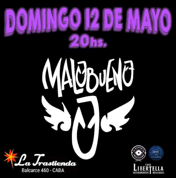 DOMINGO 12 de MAYO 

Volvemos a una de las mejores salas de Buenos Aires <a href="/LaTrastiendaBA/">La Trastienda</a>

🕥 20hs.

Consulta por las anticipadas!!