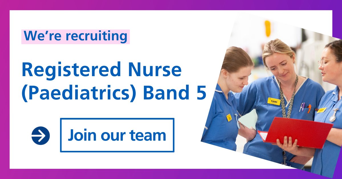 gloshos_careers's tweet image. 📢 Join our Paediatric team as a Registered Nurse @gloshospitals 
🚀 Make a move to our paediatric unit to make a difference using your clinical knowledge to enhance the experience of children, young people and families.
Apply now bit.ly/3U2dhcj 
#NursingJobs #WorkForUs