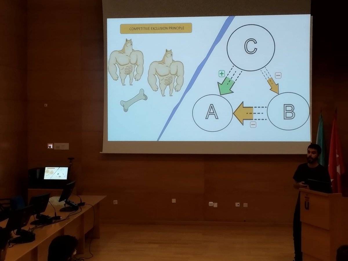 SymposiumBES's tweet photo. Ezequiel Antorán nos ha dado hoy una dinamica charla sobre "Plant soil-feedback as a key of competitors coexistence" https://t.co/SGRgDThKMh